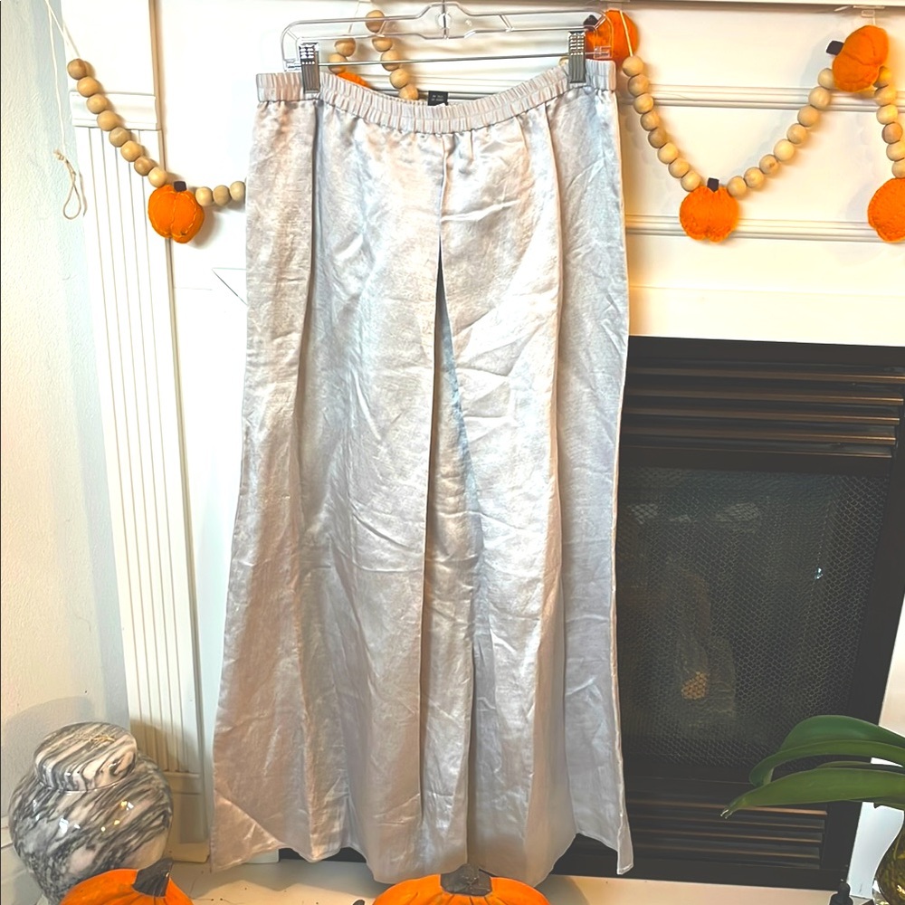 Elegant Silver Maxi Skirt